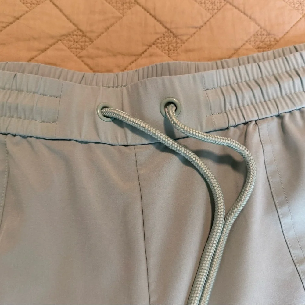 Lou & Grey Women's Sea Foam Green Athletic Shorts - Picture 2 of 5